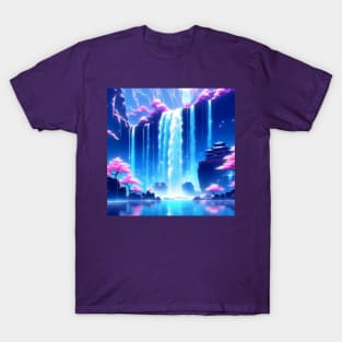 Fantasy waterfall landscape T-Shirt